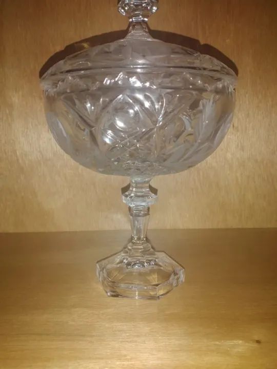 LINDA COMPOTEIRA ANTIGA DE CRISTAL  - Foto 2