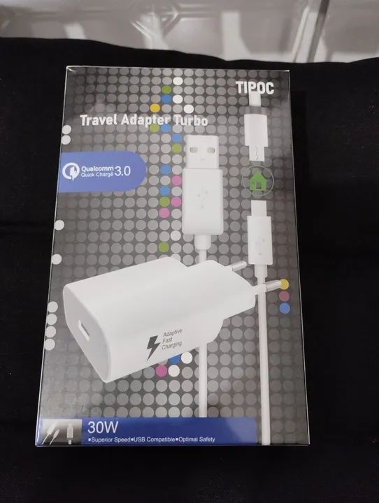 CARREGADOR TIPO C TURBO SAMSUNG 3.0 TIPO C