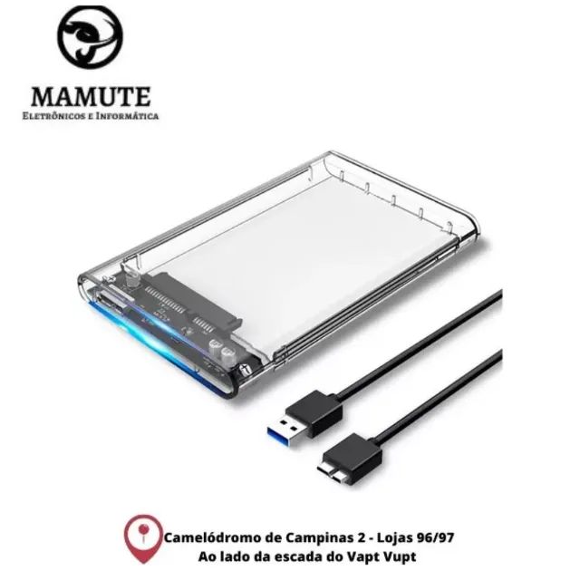 Case Transparente Usb 3.0 Hd 2.5 Externo