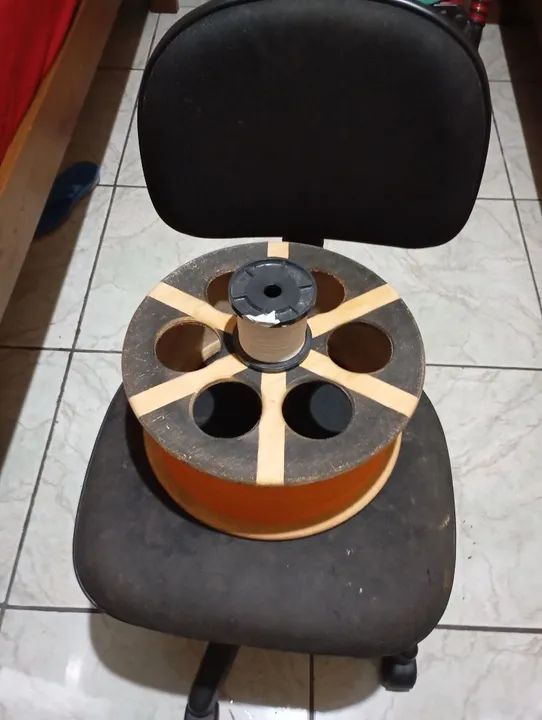 Carretilha de madeira - Foto 3