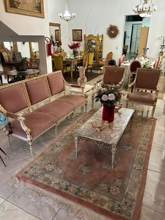 Jogo de sofá Luiz XVI 