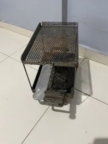 Mini churrasqueira de aço inox  - Foto 2