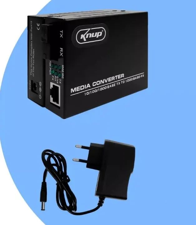 Par Conversor De Fibra Óptica Mídia Gigabit 1000mbps A+b - Foto 5