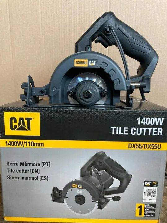 Serra Mármore CAT 1400W 110mm Corte 45/90Graus