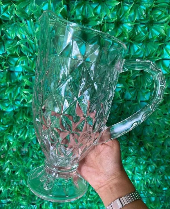 Jarra de Vidro Luxo  Diamand  1.1 Litro para sua Cozinha