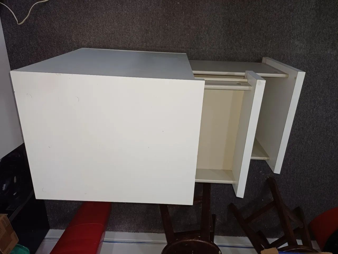 Armario de chão com 2 gavetas serve como apoio para impressora - Foto 4