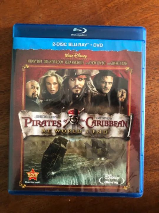 Blu-Ray Piratas do Caribe No Fim do Mundo Importado. Sem legendas em Português