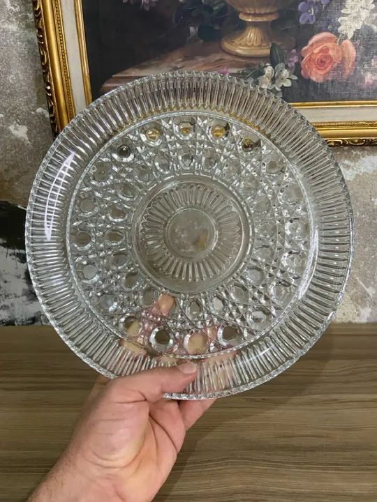  Prato de Bolo Windsor Federal Glass | Antiguidades - Foto 2