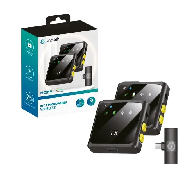 KIT C/2 MICROFONES WIRELESS MC819 ONISTEK