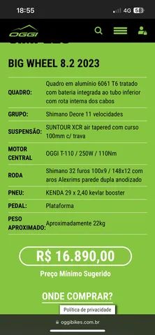 Oggi Big Wheel 8.2 2023 - ELÉTRICA - Foto 5