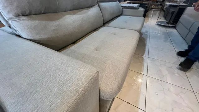 Sofá novo retrátil e reclinável todo no linho - Foto 2