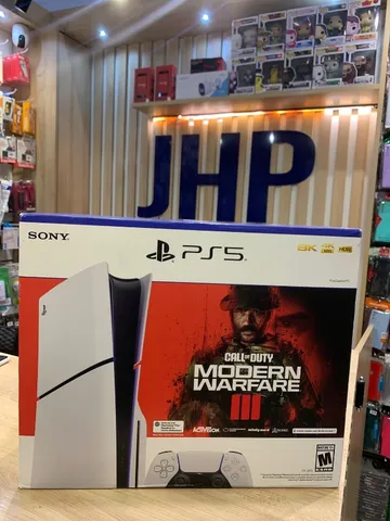 Video Game PS5 Slim C/Leitor + Call of Duty MW3 - Novo Lacrado - Em até 12x Sem Juros