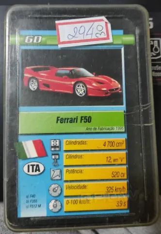 Super Trunfo Grow A Lenda Chamada Ferrari