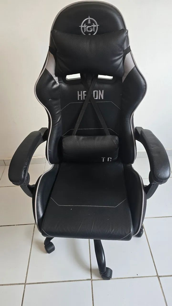 Cadeira Gamer Preta - Foto 4