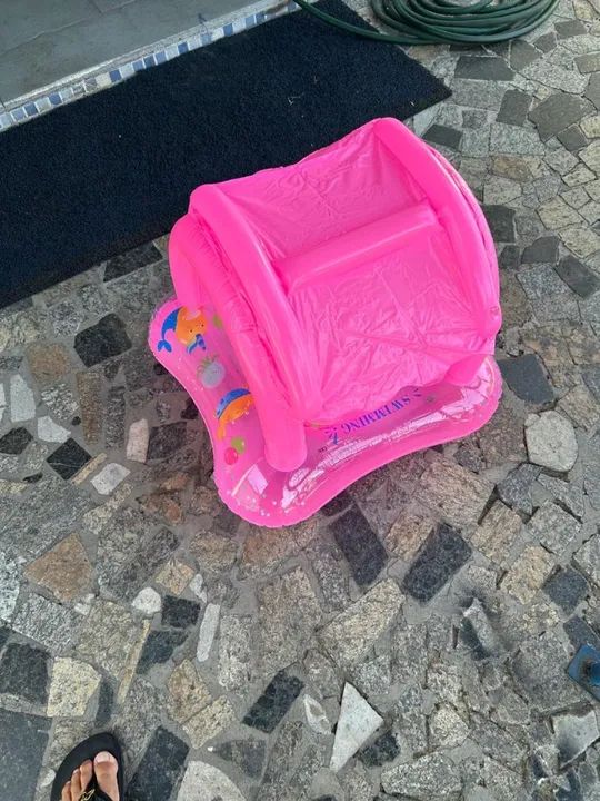 2 Boias Infláveis para Bebê - Diversão na Piscina! R$ 60,00 as duas. - Foto 2