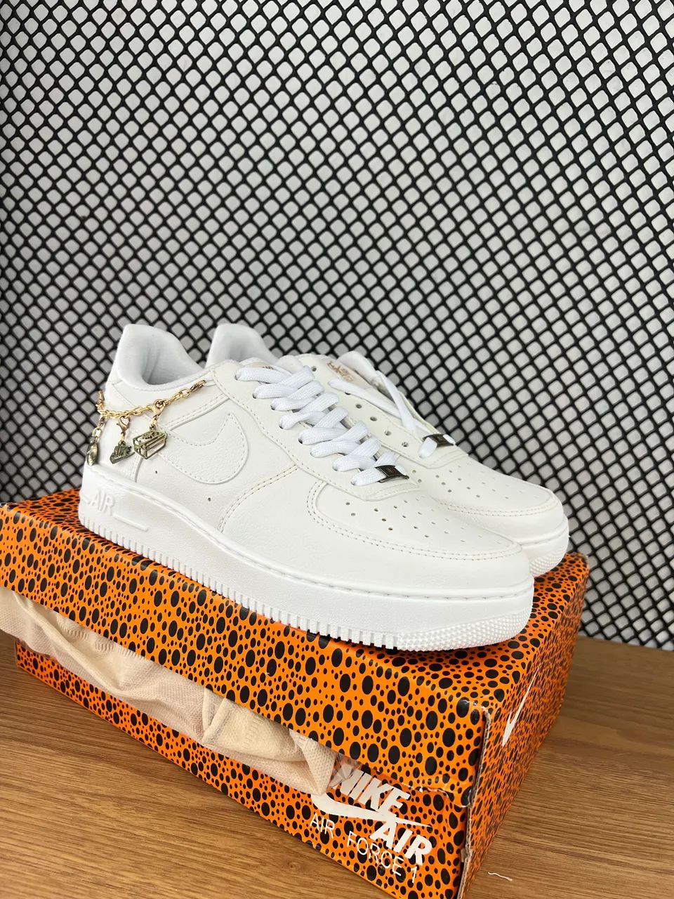 Tênis Air Force 1 Low Promoção de Natal Branco 