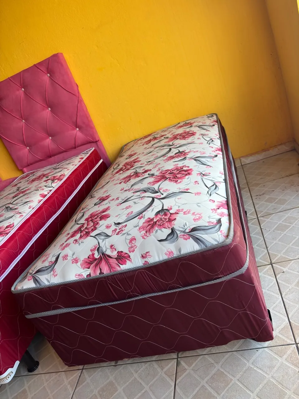 Cama box de solteiro nova