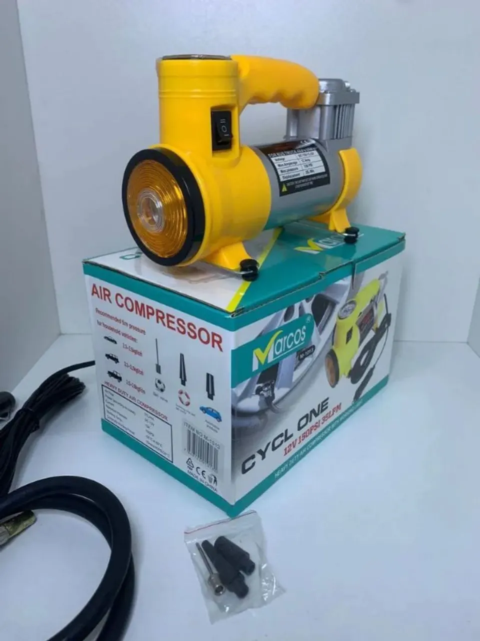 Compressor de Ar 12V 150PSI Marcos Cyclone