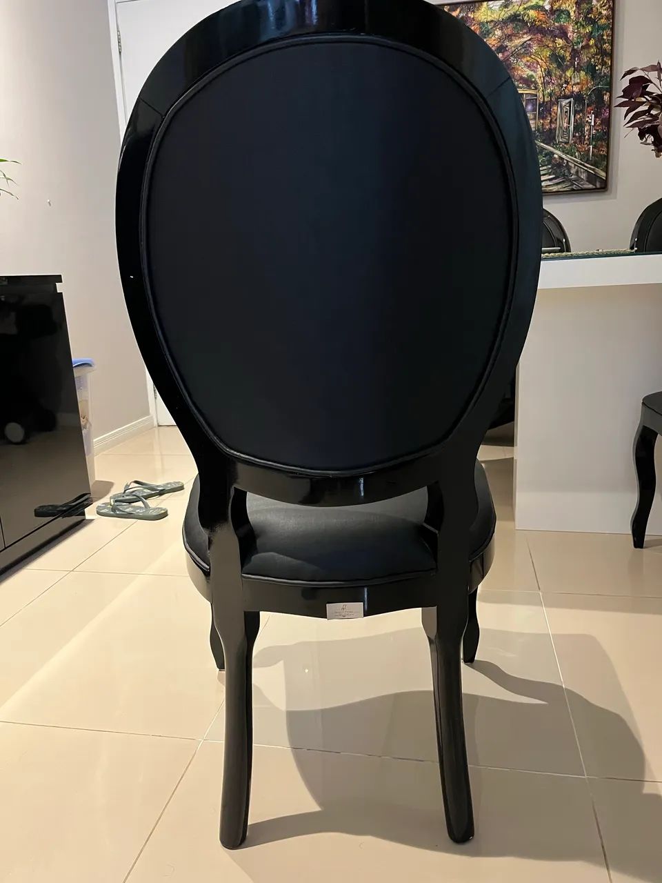 Conjunto de 4 cadeiras woodprime preto - Foto 4