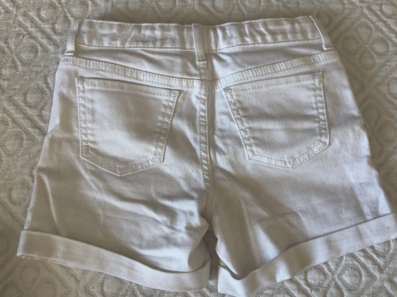 Short Jeans Branco Infantil - Gap - Foto 3
