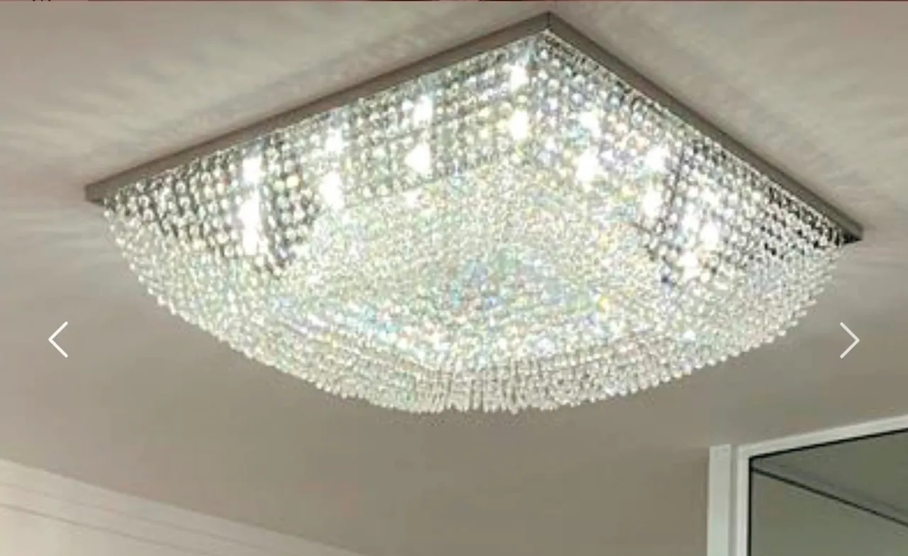 Lustre de Cristal legítimo Quadrado