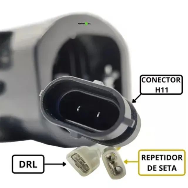Par Farol 4 Polegadas Led Angel Eyes Drl Seta Branca Ambar - Foto 5