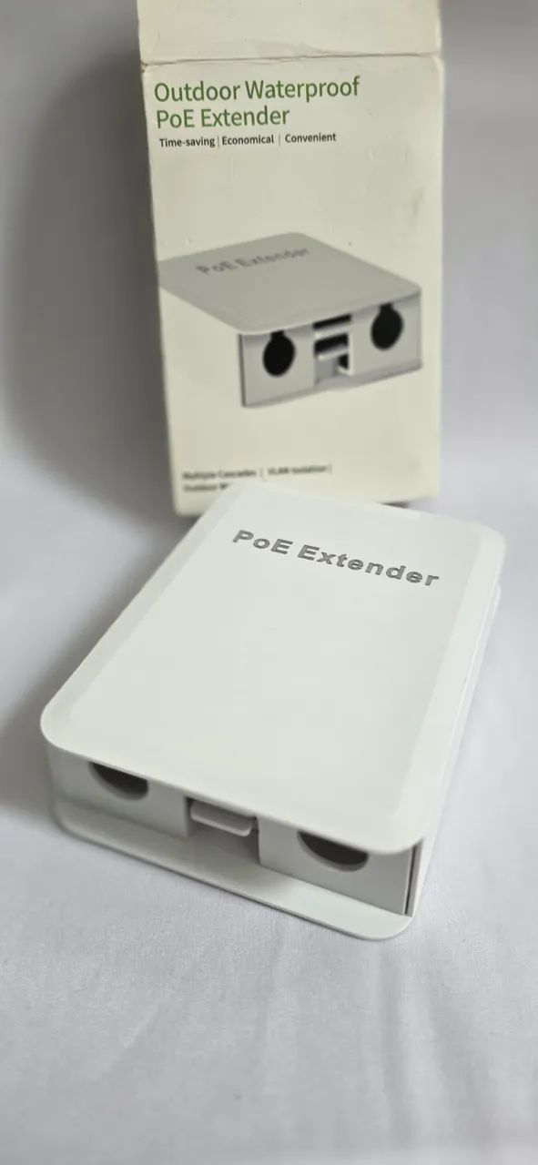 Extensor poe à prova d'água de 5 portas, repetidor poe, transmissão de 1000mbps, rede. - Foto 2
