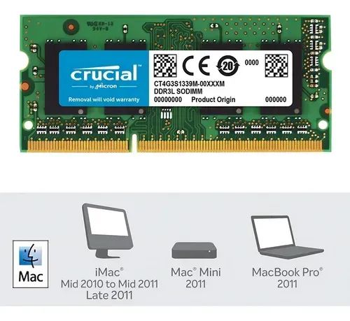 Crucial 8GB DDR3L-1600 SODIMM Memória RAM Vale Esperança
