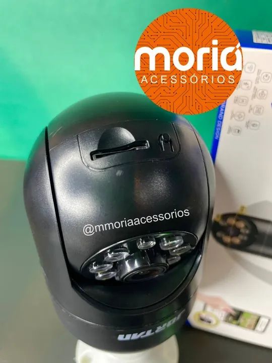 Camera Wifi Lampada 360gral  Segurança Visão Noturna Cor Preto  - Foto 4