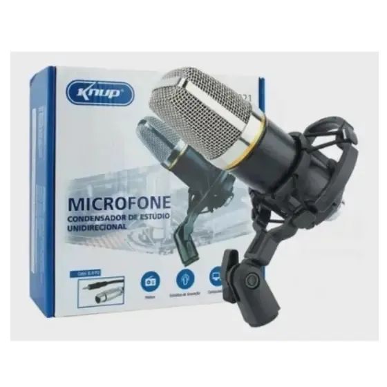Microfone Condensador de Estúdio KNUUP