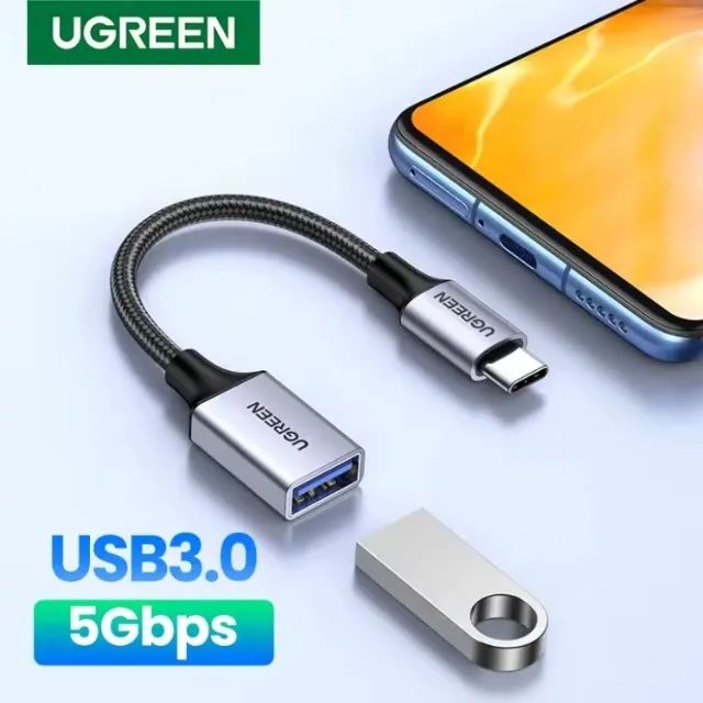 Adaptador OTG US378 Ugreen 5 Gbps USB 3.0 - Foto 2