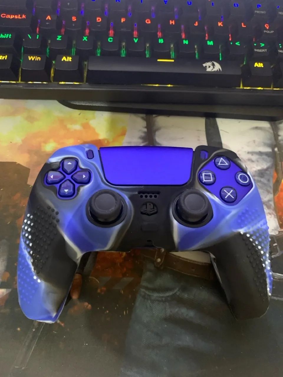 Controle PS5 Personalizado - Azul