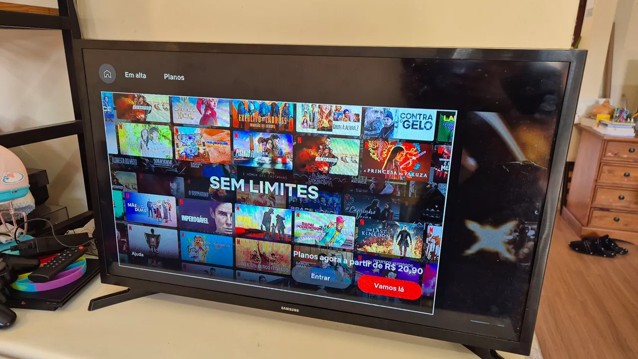 TV Samsung Smart 32 polegadas tizen perfeita fonte e controle originais