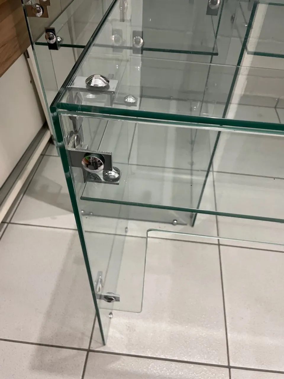 Mesas de vidro pra loja  