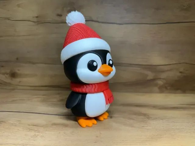 Pinguim de Natal - Impressão 3D pla - Foto 2