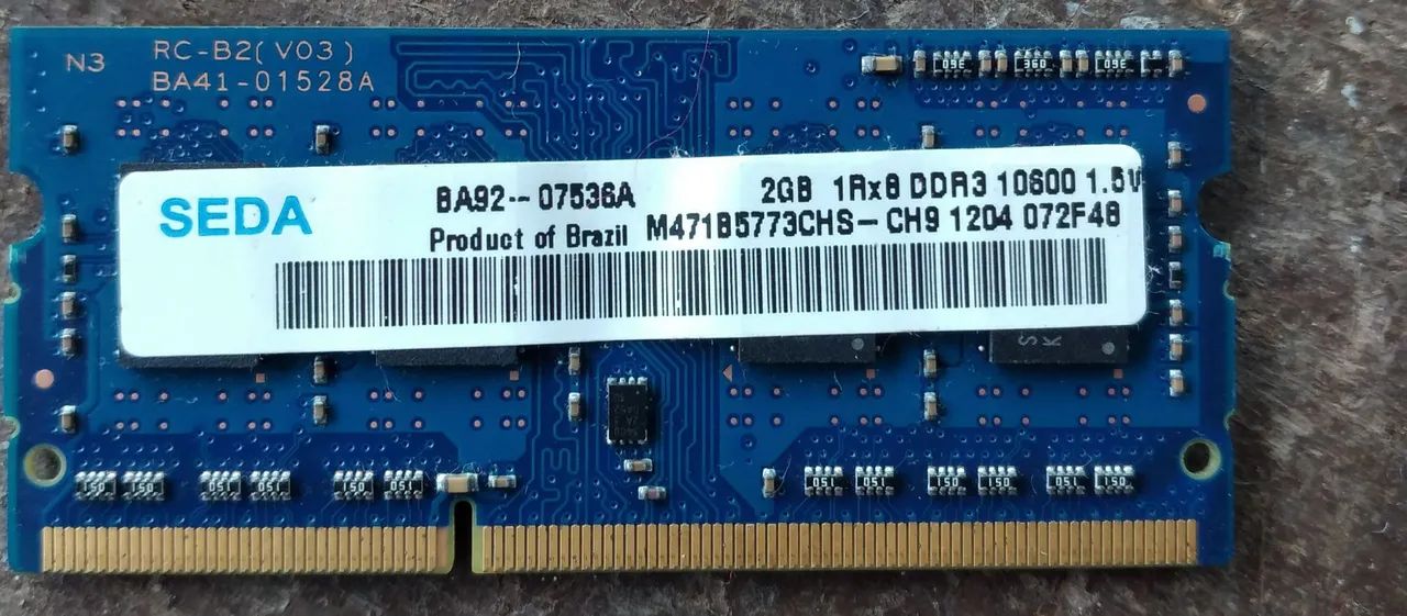 Memória RAM SEDA 2GB DDR3 10600 1.5V