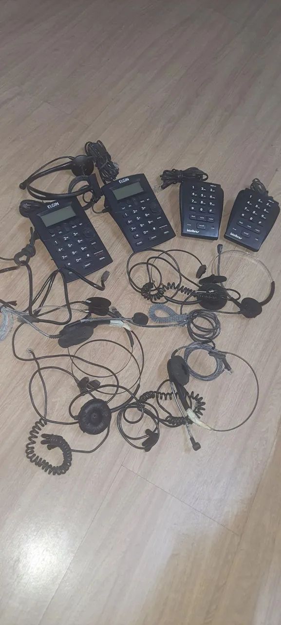 Kit Telefonia Completo - intelbras e elgin, Ramais e Headsets
