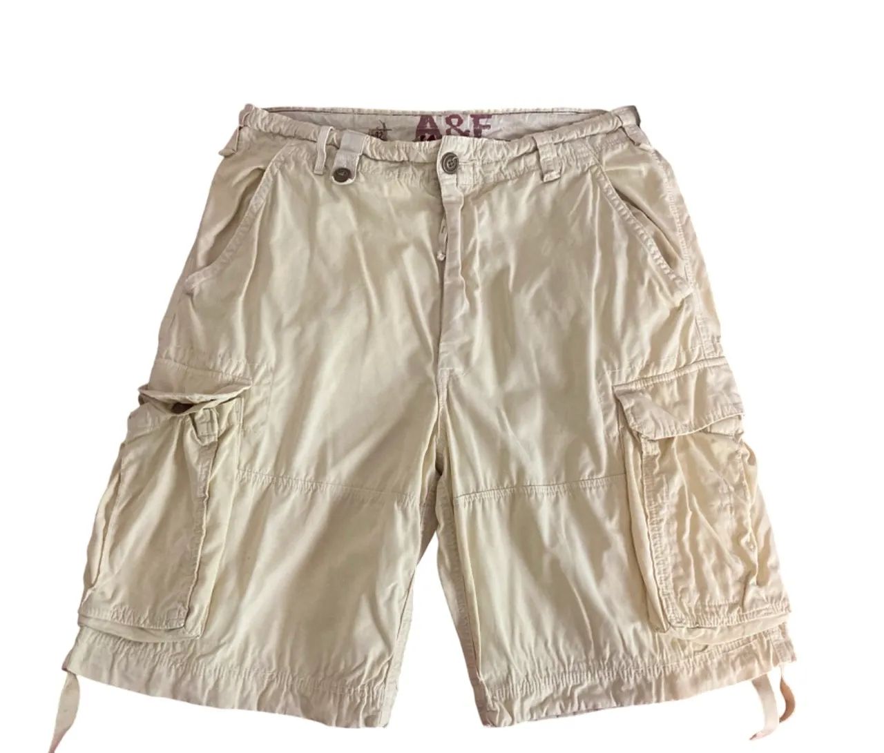 Bermuda Cargo Vintage Bege Abercrombie & Fitch