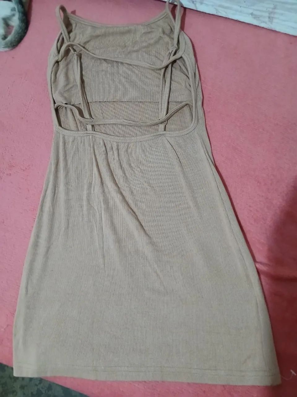 Vestido Nude tamanho P Veste 34 e 36 - Foto 3