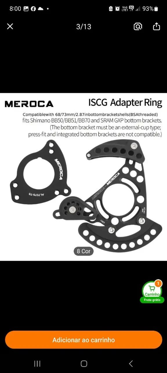 Kit  guia de  corrente  para DOWNHill e MTB - Foto 5