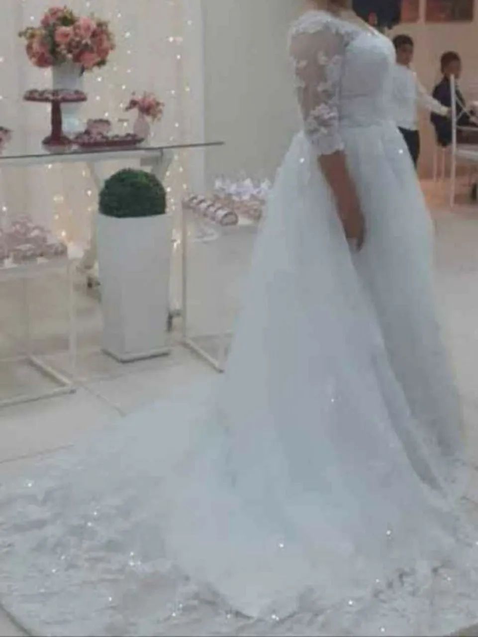 Vestido de noiva branco renda - Foto 5