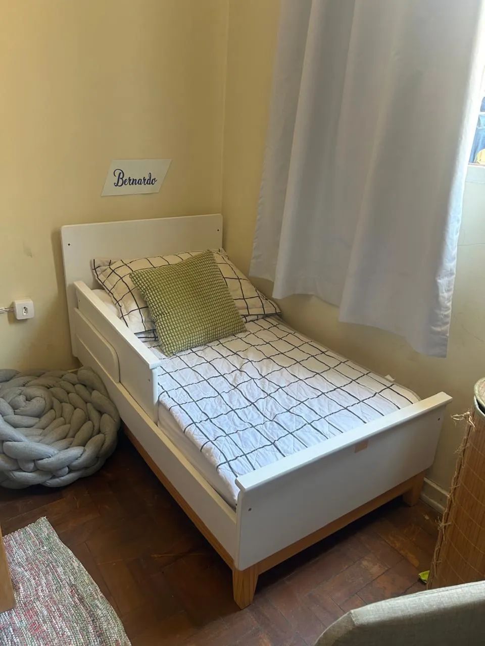 Cama Bebê que vira Berço com colchão 