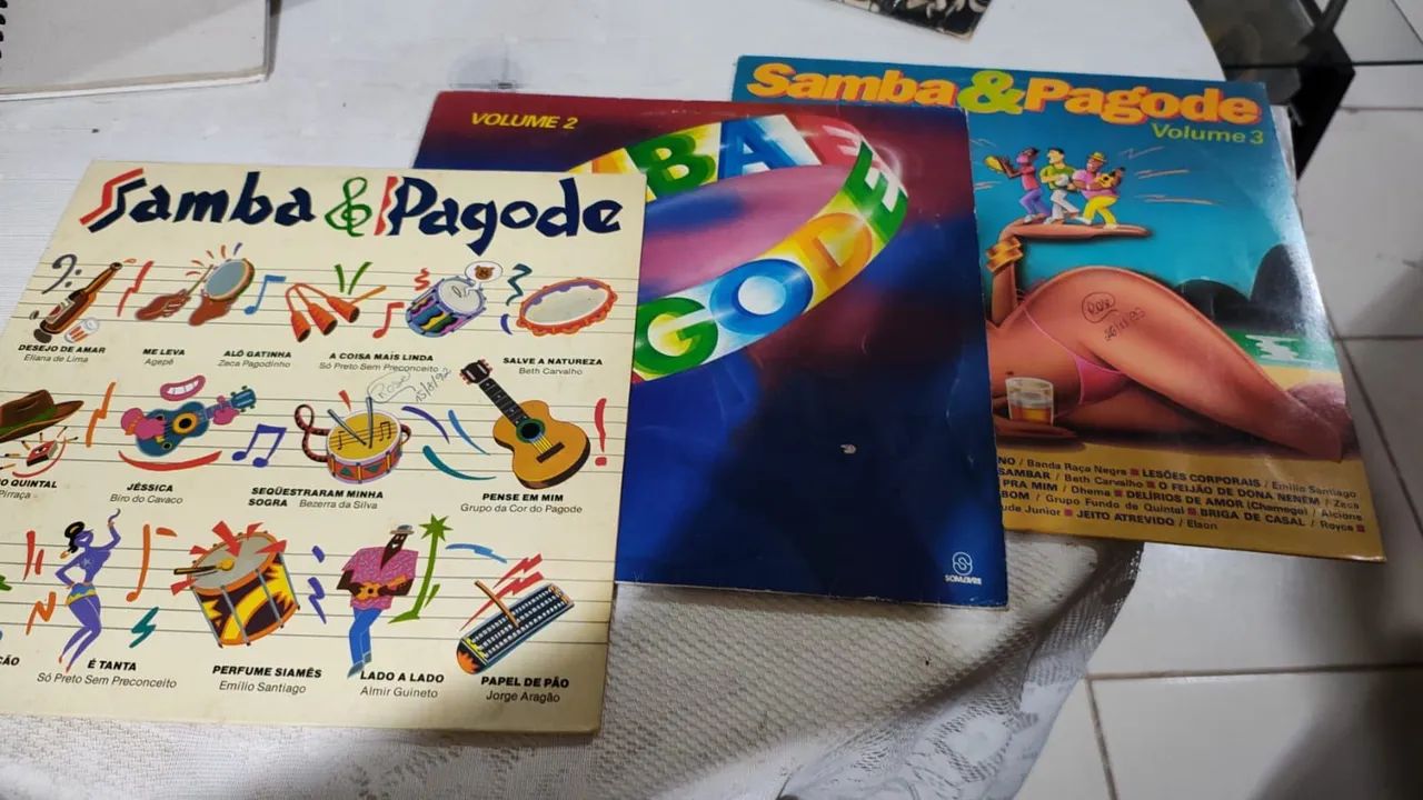 Coleção Samba & Pagode - Volumes 1, 2 e 3 - VINIL
