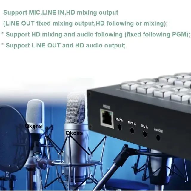 Mesa  4 canais hdmi de vídeo switcher captura de vídeo 1080p60 streaming - Foto 4