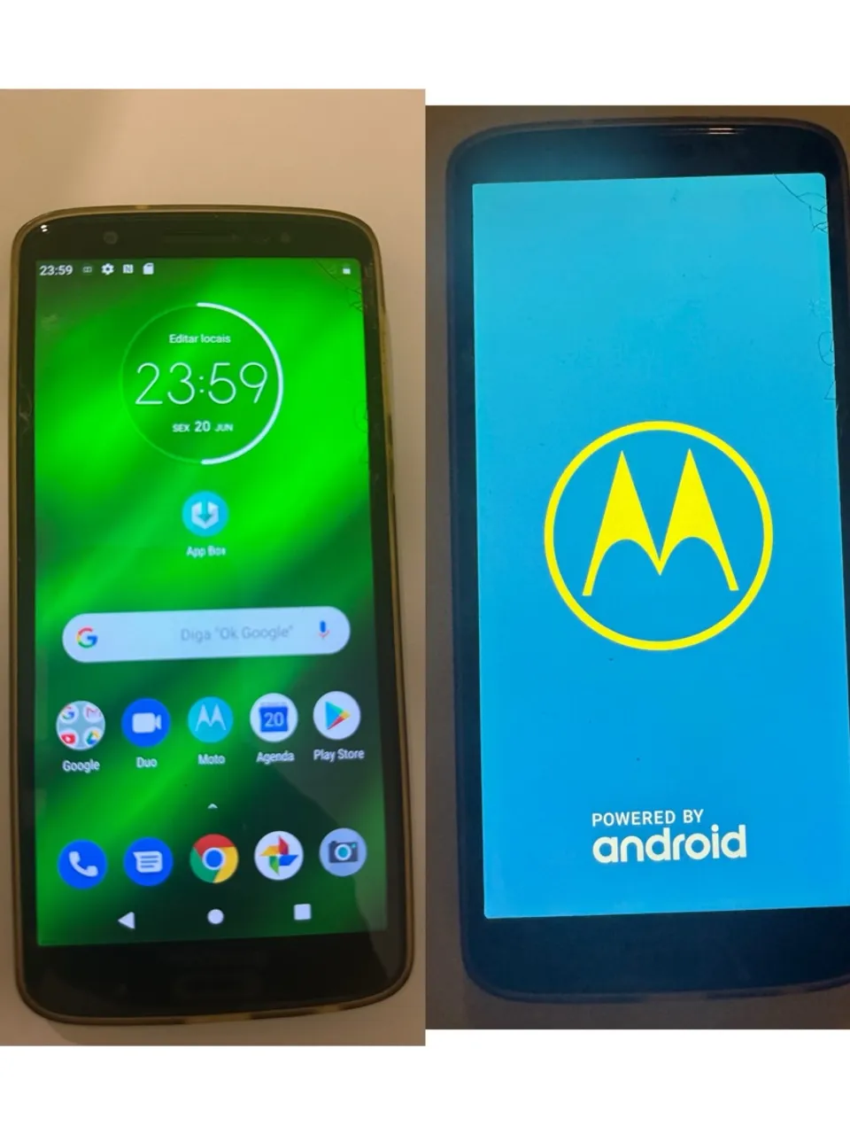 Aparelho de telefone celular Motorola Moto G6 Plus preto 64G