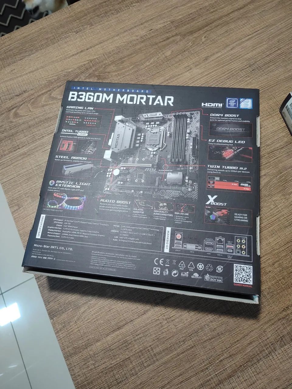 Placa-mãe MSI B360M MORTAR + Intel Core i5-9600KF - Foto 2