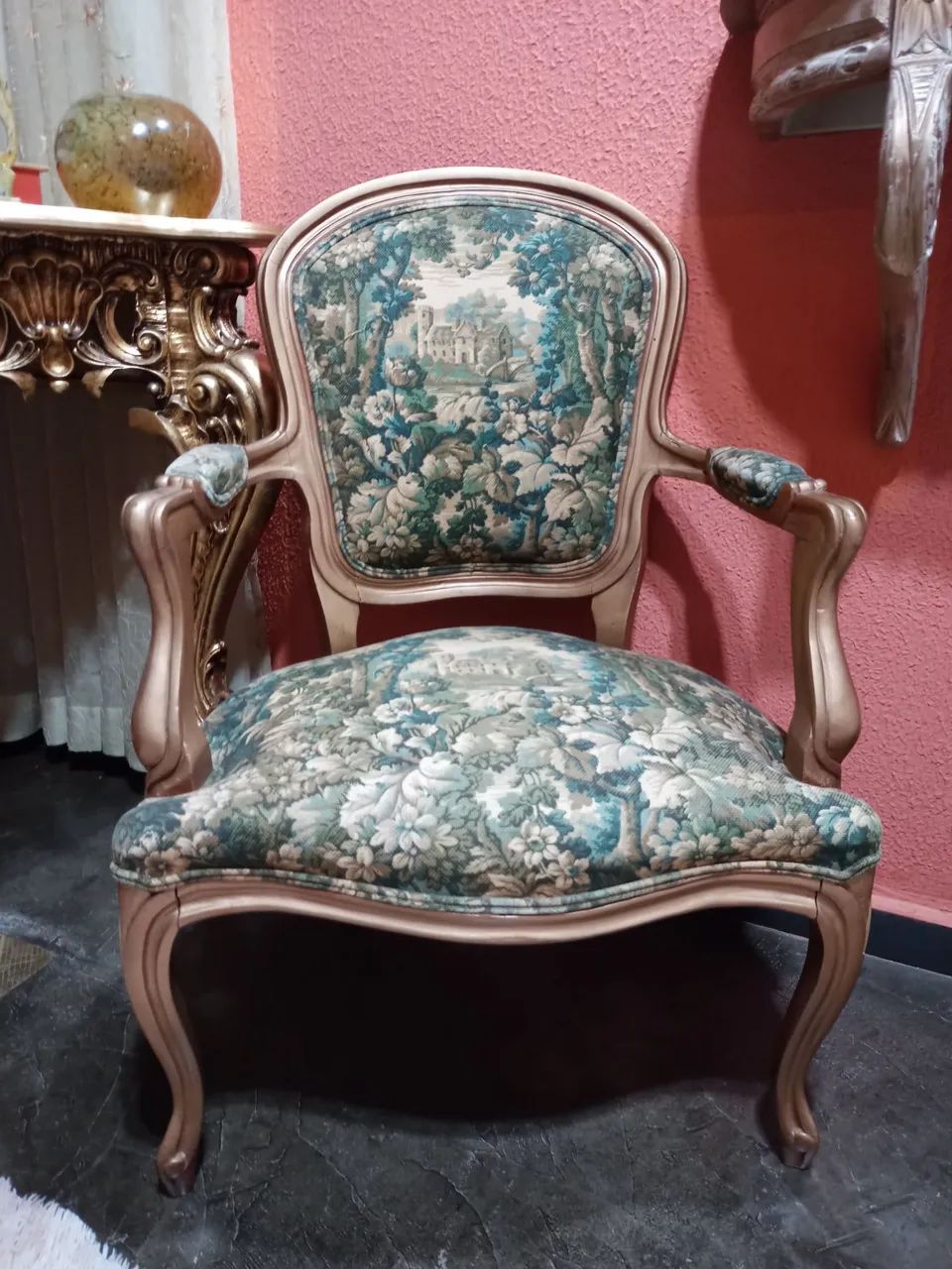 Poltrona Decorativa Luxo - Estilo Provençal - Foto 2