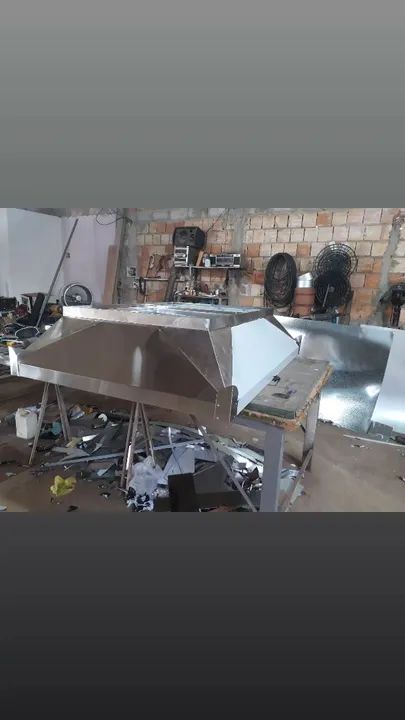 Coifa de aço inox para cozinha industrial - Foto 6