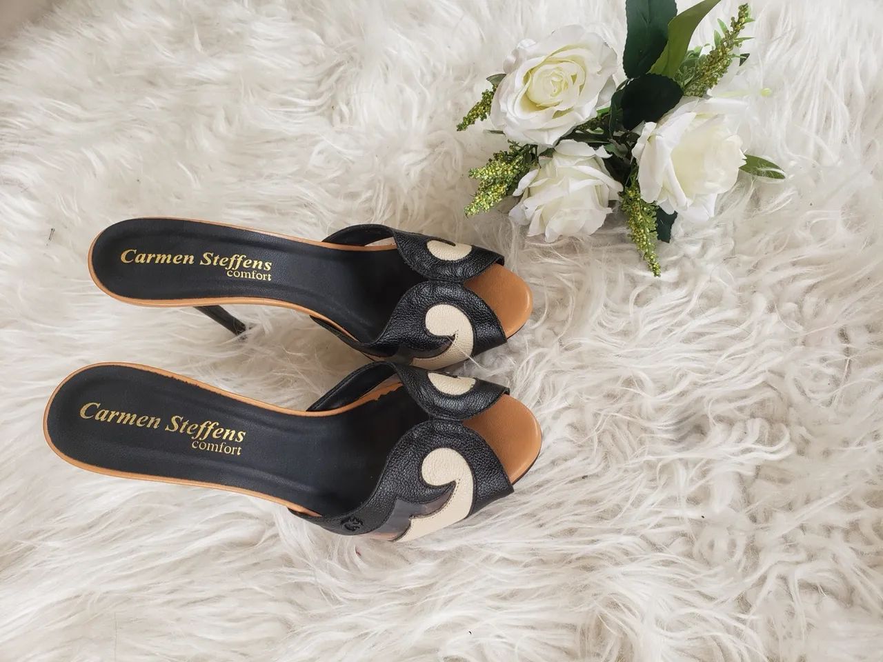 Sandalia Preta Carmen Steffens Sandália Carmen Steffens Conforto