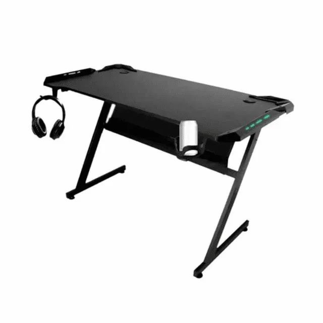 Mesa Gamer Jogos Iluminada Pc Computador Rgb Suporte Headset - Foto 3